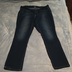 Women's Signature by Levi Strauss Straight Leg Jeans Size 14 LONG (0816)